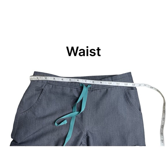 Figs Mua Pintuck Scrub Set Women Gray Technical Collection Top & Bottom size XXS - Picture 12 of 16